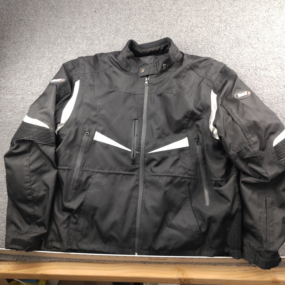 Bilt BLORJK 2 Motorcycle Jacket Size 2XL Mens Black Mesh Padded Racing